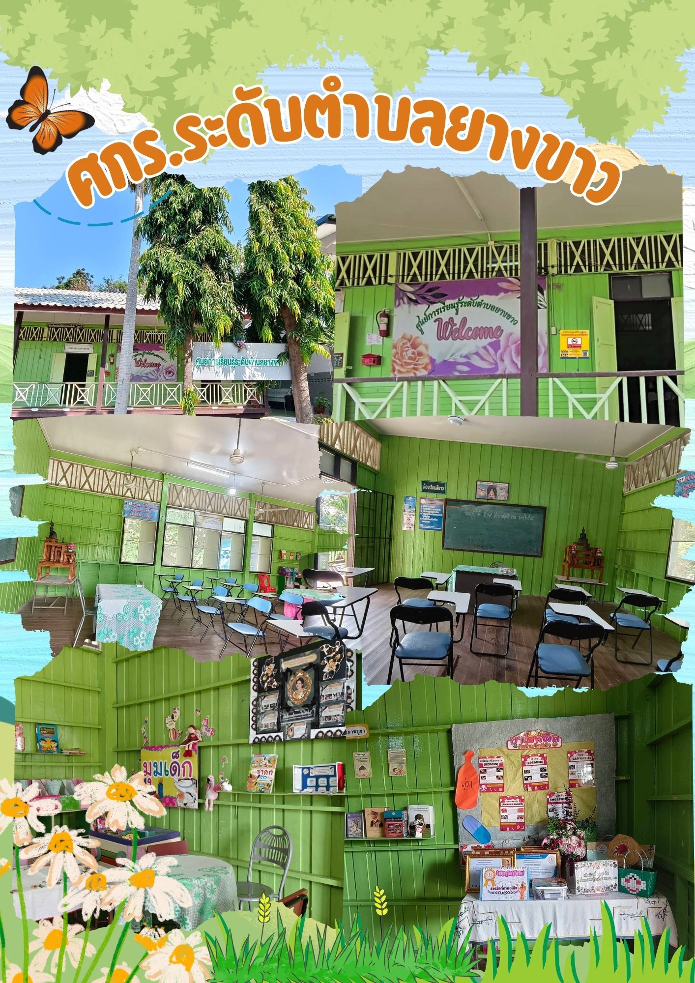 สีเขียว หน้าปก น่ารัก ปก เอกสารขนาด A4